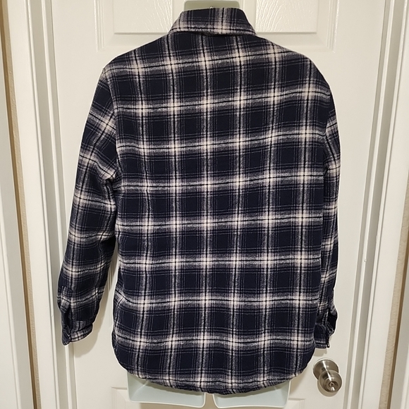 Jachs Men's Quilted Lined Plaid Flannel Button Shirt Size Medium - Picture 8 of 10